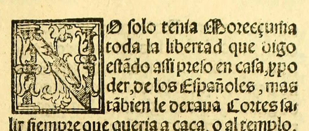An illustration from La conquista de Mexico. 1552, 1553, leaf 103