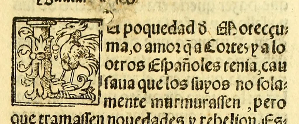An illustration from La conquista de Mexico. 1552, 1553, leaf 109