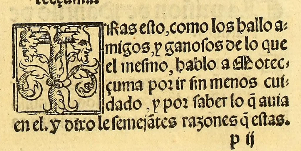 An illustration from La conquista de Mexico. 1552, 1553, leaf 119