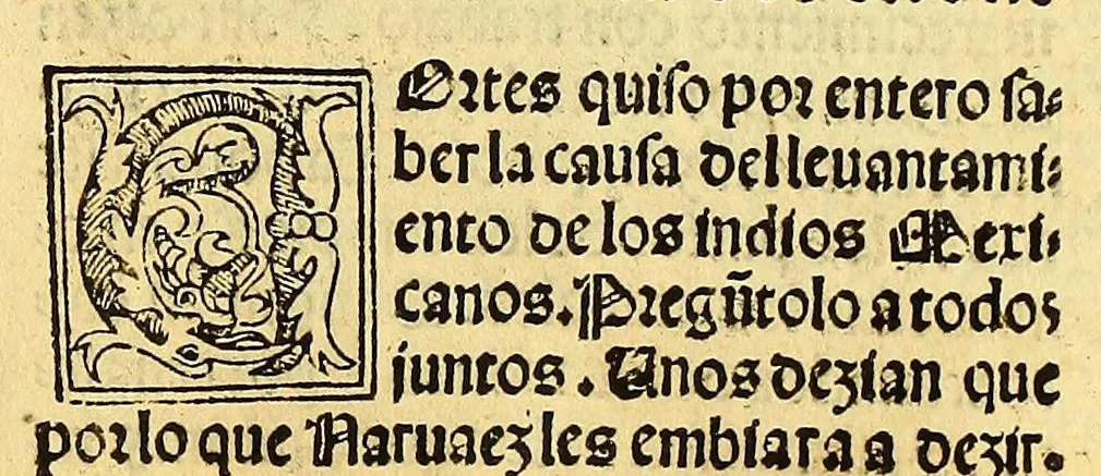 An illustration from La conquista de Mexico. 1552, 1553, leaf 123