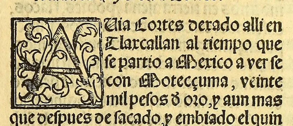 An illustration from La conquista de Mexico. 1552, 1553, leaf 135