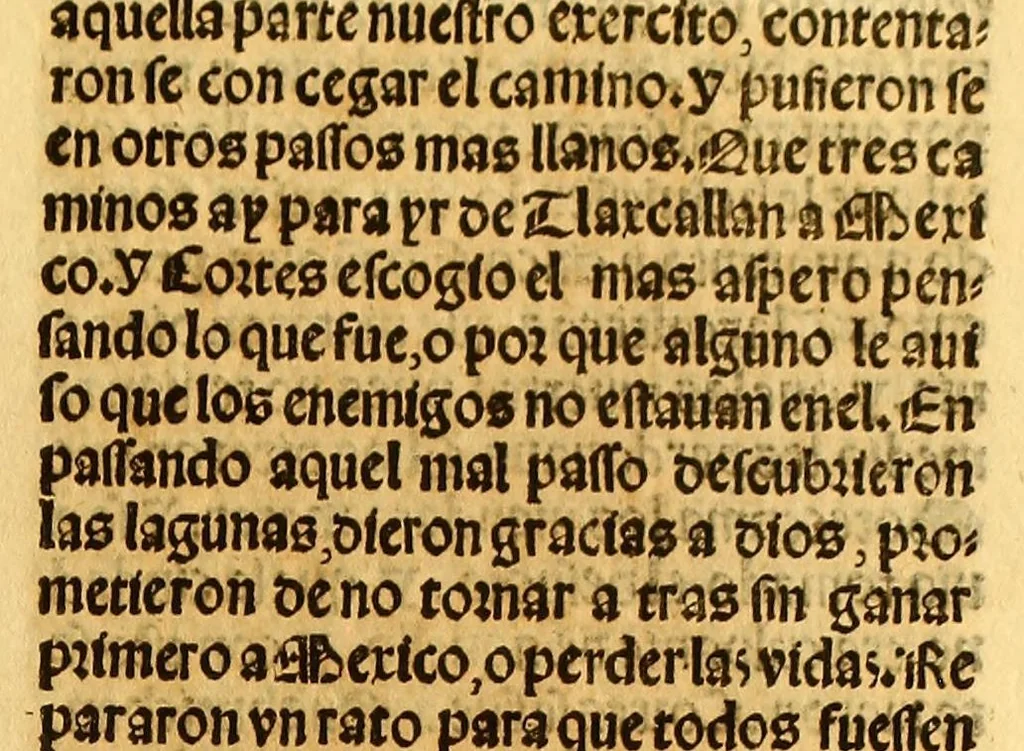 An illustration from La conquista de Mexico. 1552, 1553, leaf 145