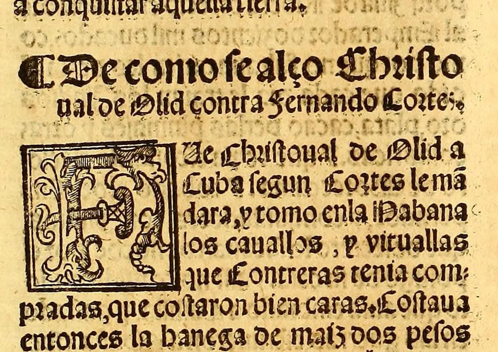 An illustration from La conquista de Mexico. 1552, 1553, leaf 198