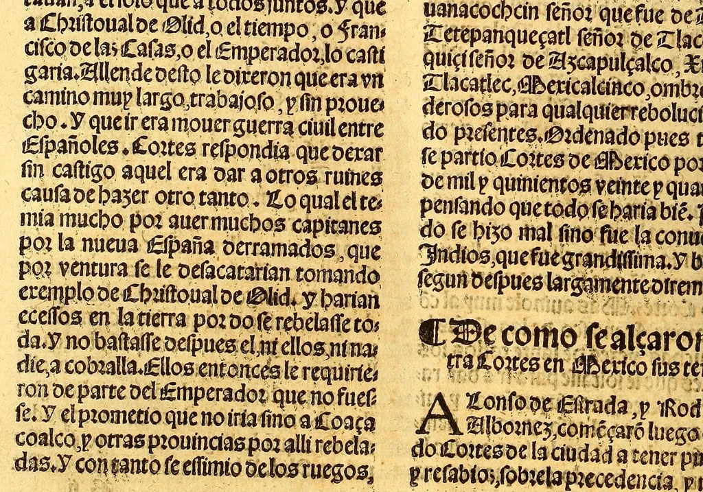 An illustration from La conquista de Mexico. 1552, 1553, leaf 200
