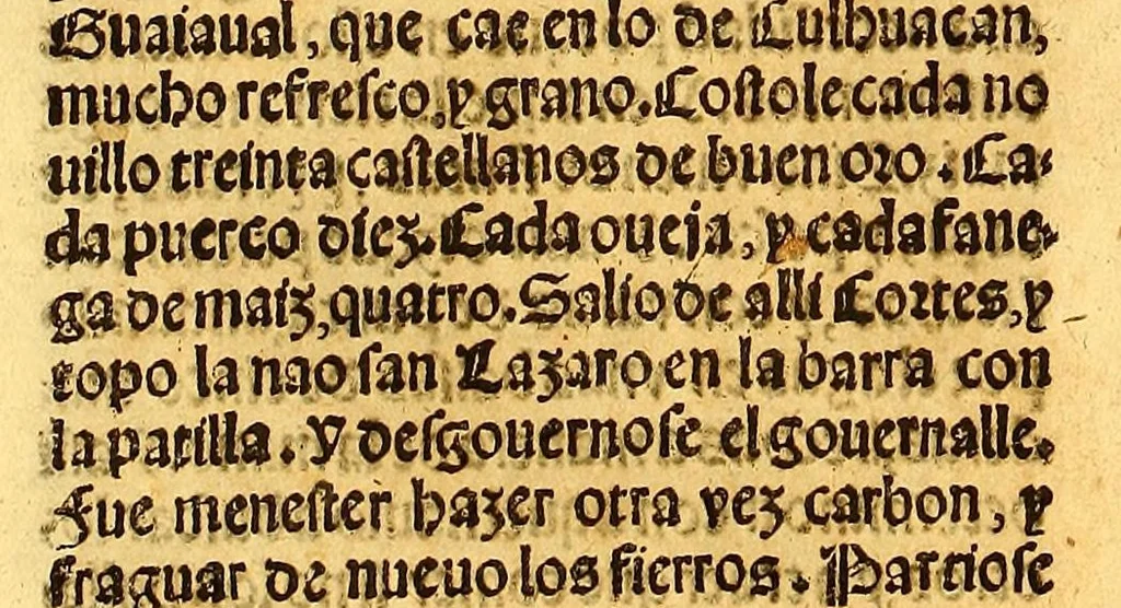 An illustration from La conquista de Mexico. 1552, 1553, leaf 236