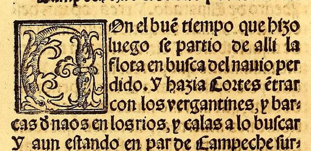An illustration from La conquista de Mexico. 1552, 1553, leaf 24