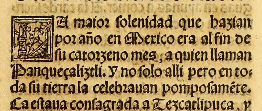 An illustration from La conquista de Mexico. 1552, 1553, leaf 267