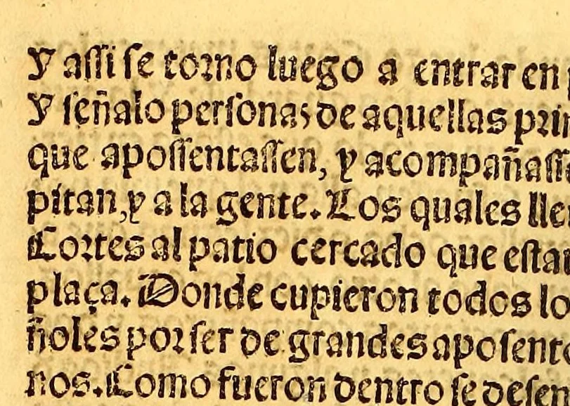 An illustration from La conquista de Mexico. 1552, 1553, leaf 44