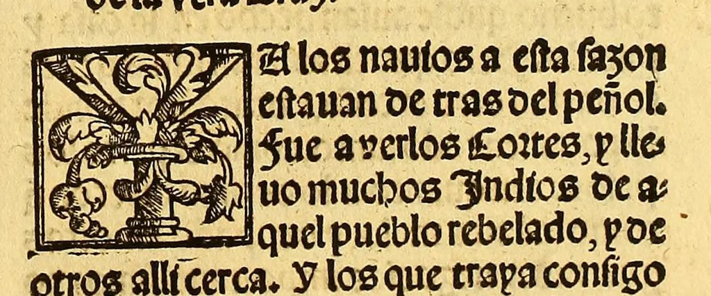 An illustration from La conquista de Mexico. 1552, 1553, leaf 49