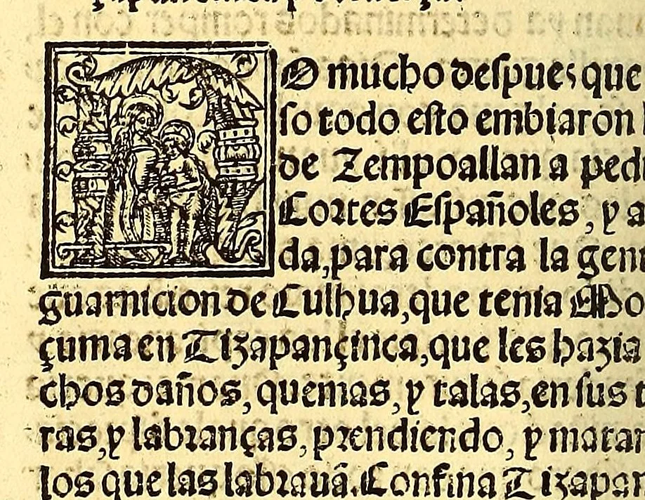 An illustration from La conquista de Mexico. 1552, 1553, leaf 50