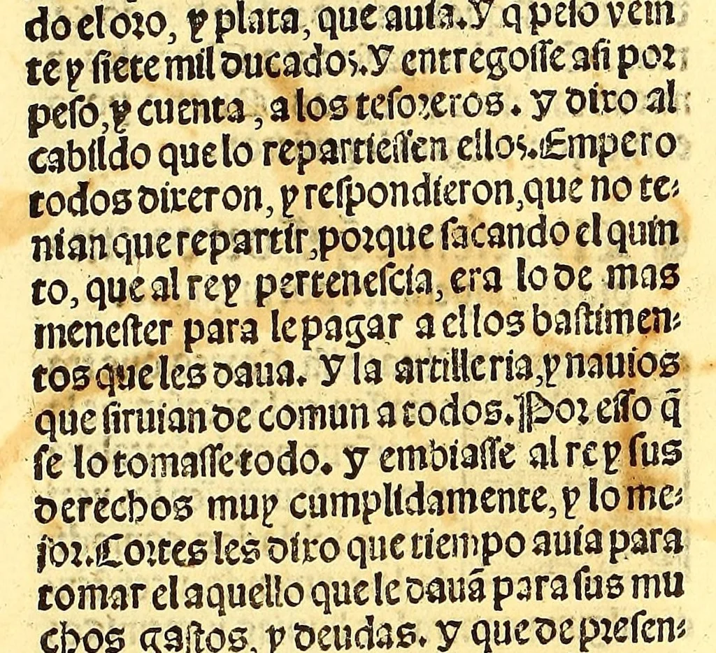 An illustration from La conquista de Mexico. 1552, 1553, leaf 52