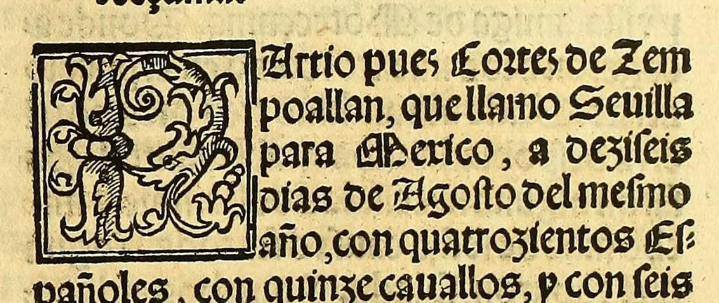 An illustration from La conquista de Mexico. 1552, 1553, leaf 57