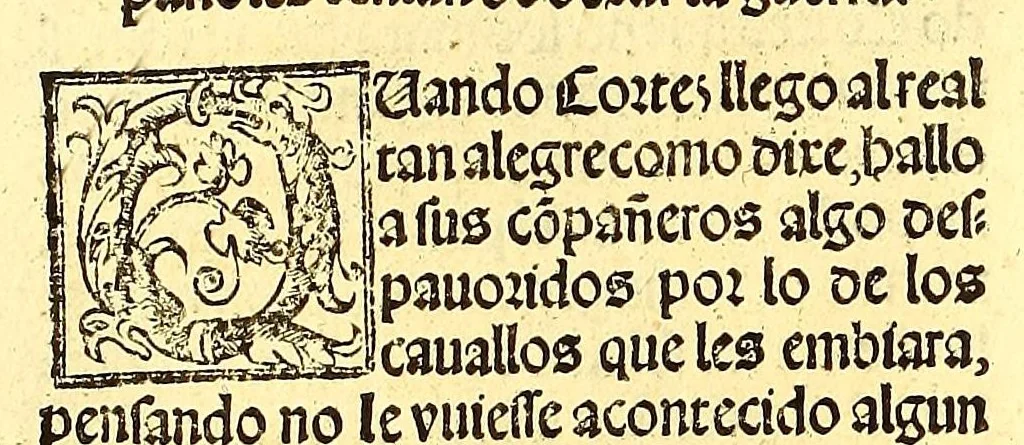An illustration from La conquista de Mexico. 1552, 1553, leaf 68