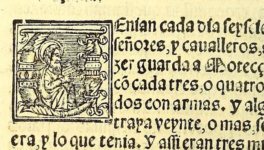 An illustration from La conquista de Mexico. 1552, 1553, leaf 92
