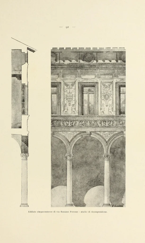 An illustration from La conservazione dei monumenti della Lombardia dal 1 luglio 1900 al 31 dicembre 1906, 1908, leaf 114