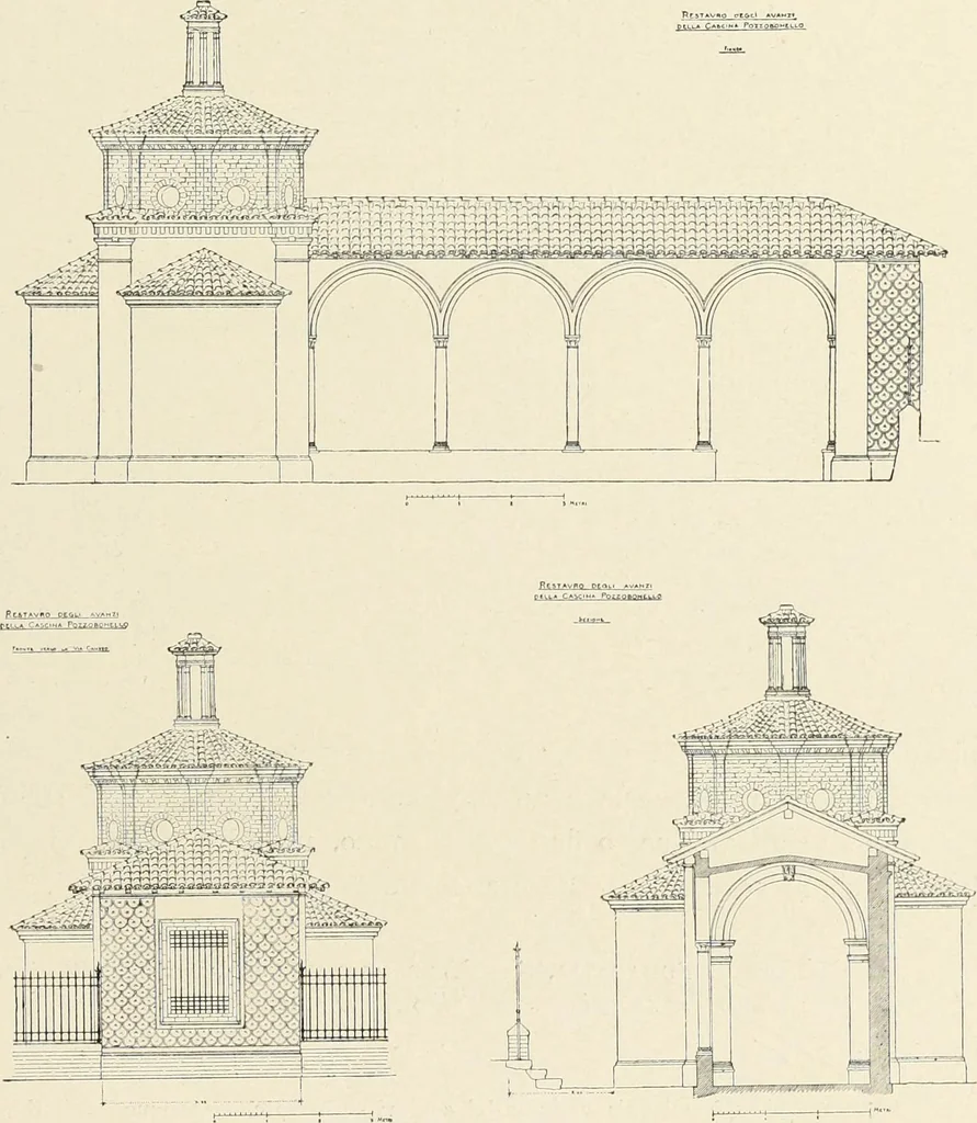 An illustration from La conservazione dei monumenti della Lombardia dal 1 luglio 1900 al 31 dicembre 1906, 1908, leaf 120