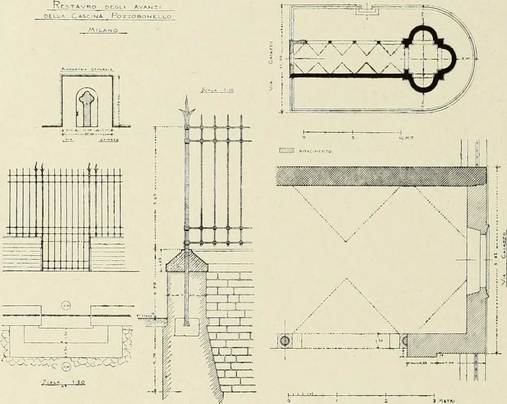 An illustration from La conservazione dei monumenti della Lombardia dal 1 luglio 1900 al 31 dicembre 1906, 1908, leaf 121