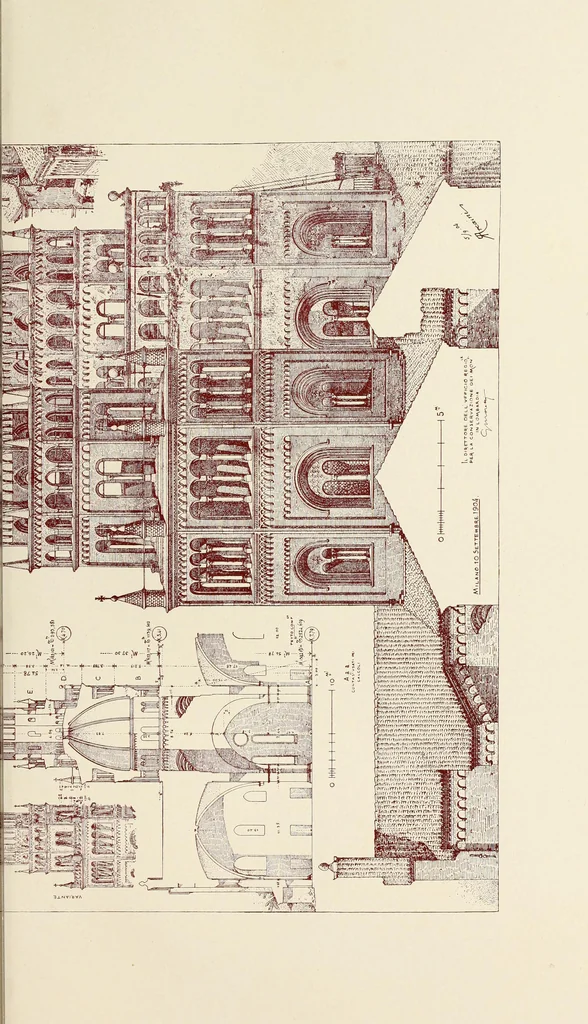An illustration from La conservazione dei monumenti della Lombardia dal 1 luglio 1900 al 31 dicembre 1906, 1908, leaf 132