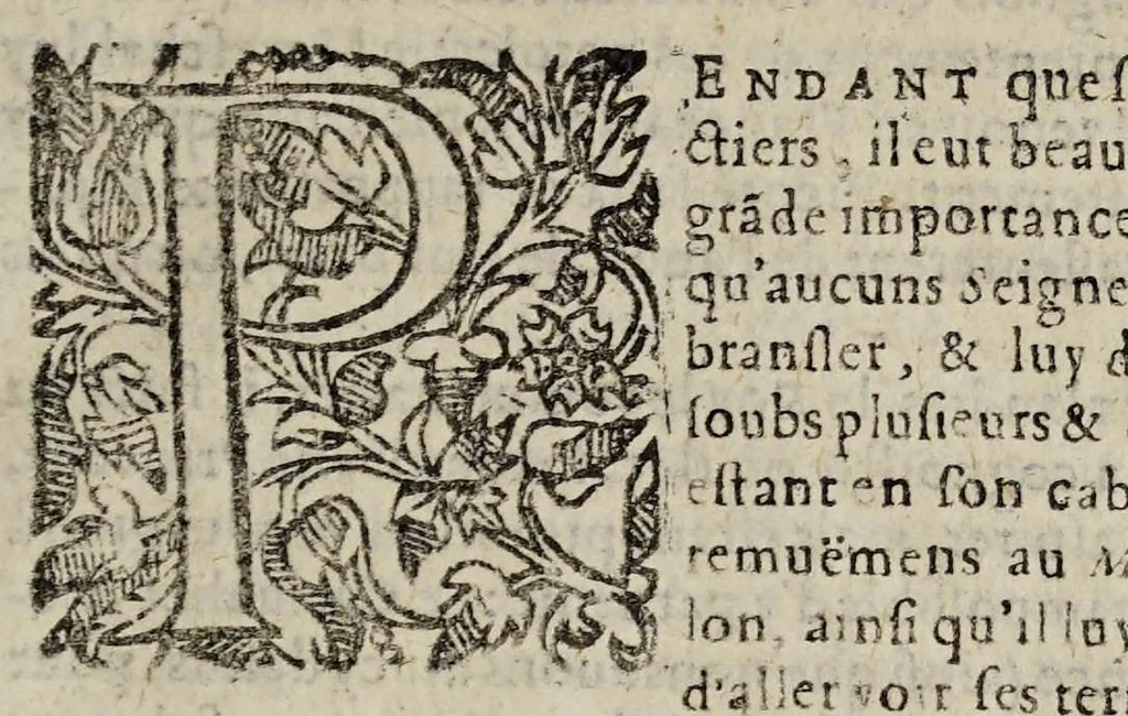 An illustration from La Conspiration, prison, ivgement, et mort dv Dvc de Biron. Auec vn sommaire de sa vie. Ensemble le procez de Iean l'Hoste, & l'emprisonnement du Comte d'Auuergne. Auec plusieurs & diuers attentats contre le Roy en diuerses fois., 1606, leaf 9