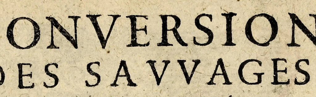 An illustration from La conversion des sauvages qui ont esté baptizés en la Nouvelle France, cette annee 1610. : avec vn bref recit du voyage du sieur de Poutrincourt, 1610, leaf 7