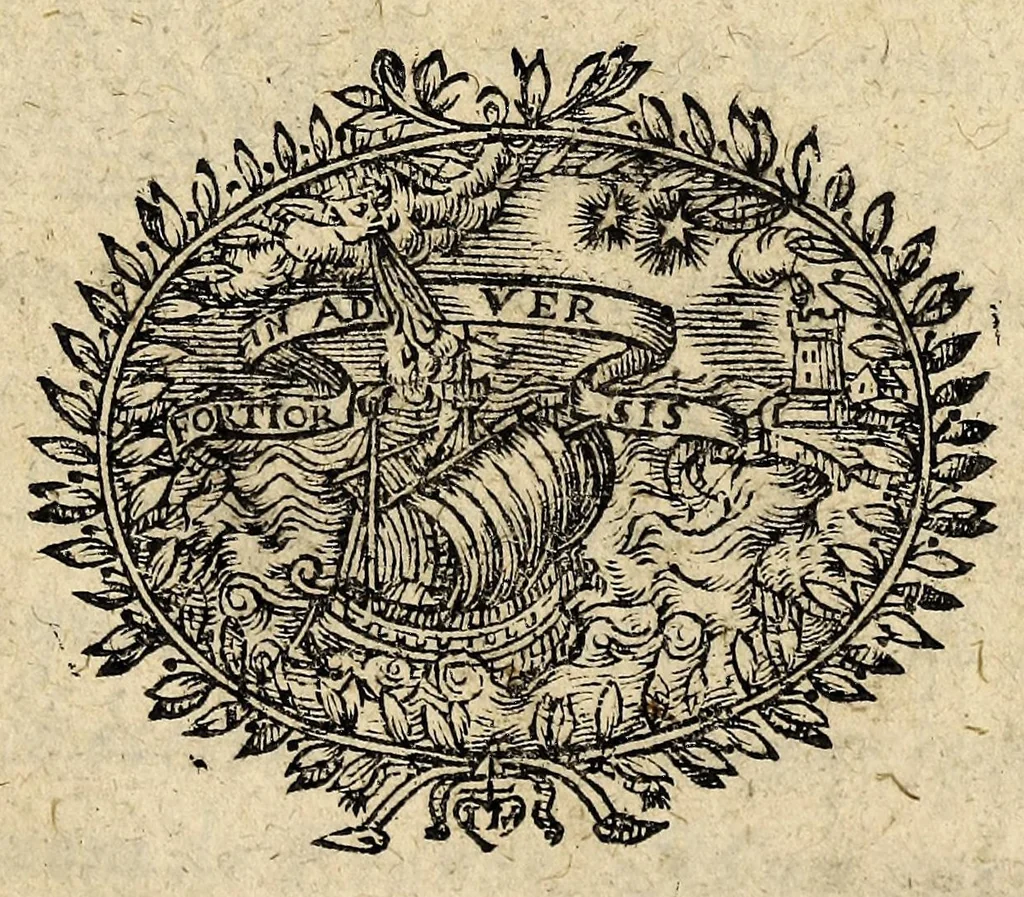 An illustration from La conversion des sauvages qui ont esté baptizés en la Nouvelle France, cette annee 1610. : avec vn bref recit du voyage du sieur de Poutrincourt, 1610, leaf 7