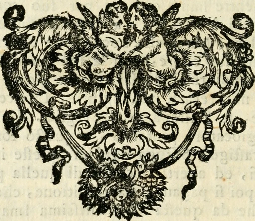 An illustration from La coronatione della miracolosissima imagine di Maria Vergine detta del Sasso, nella chiesa di S. Agostino di Lucca : con una breve narratione della solenne festa fatta nella medesima chiesa per la canonizatione di S. Gio. da S. Facondo e la vita elogiastica dell' istesso santo, 1693, leaf 65