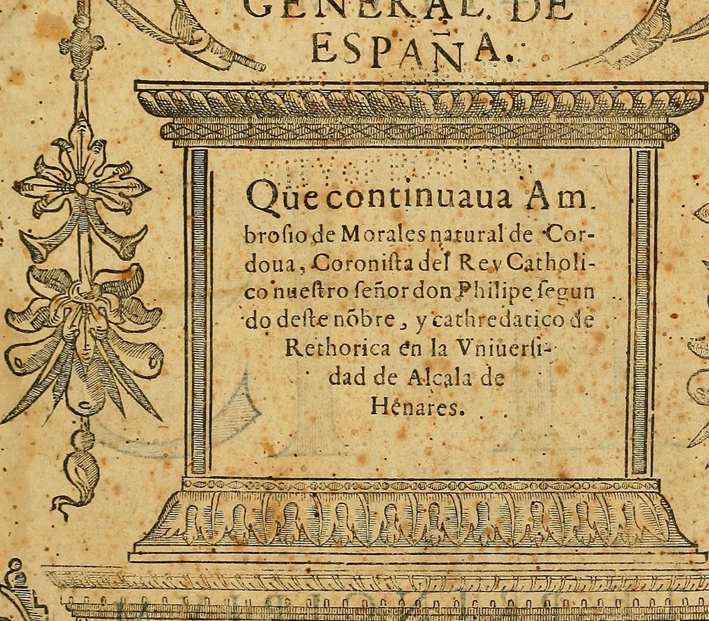 An illustration from La coronica general de España, 1574, leaf 4