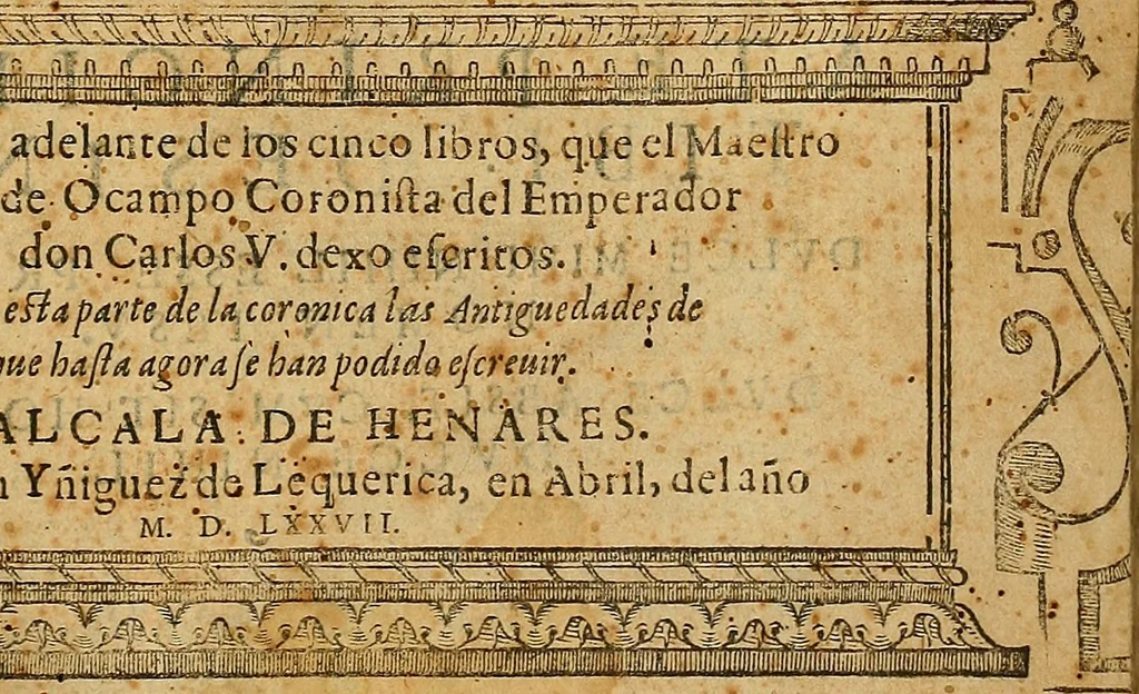 An illustration from La coronica general de España, 1574, leaf 4