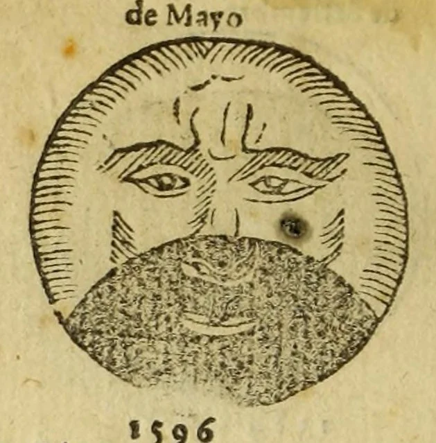An illustration from La cosmographia de Pedro Apiano,, 1575, leaf 34