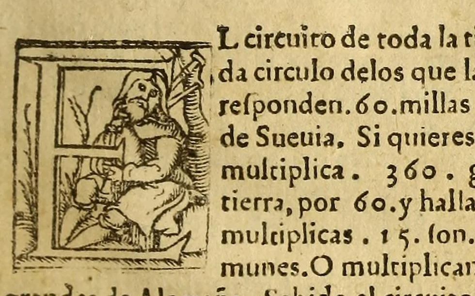 An illustration from La cosmographia de Pedro Apiano,, 1575, leaf 39