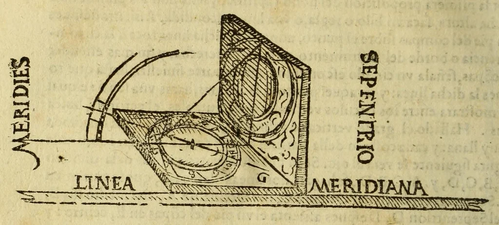 An illustration from La cosmographia de Pedro Apiano,, 1575, leaf 58