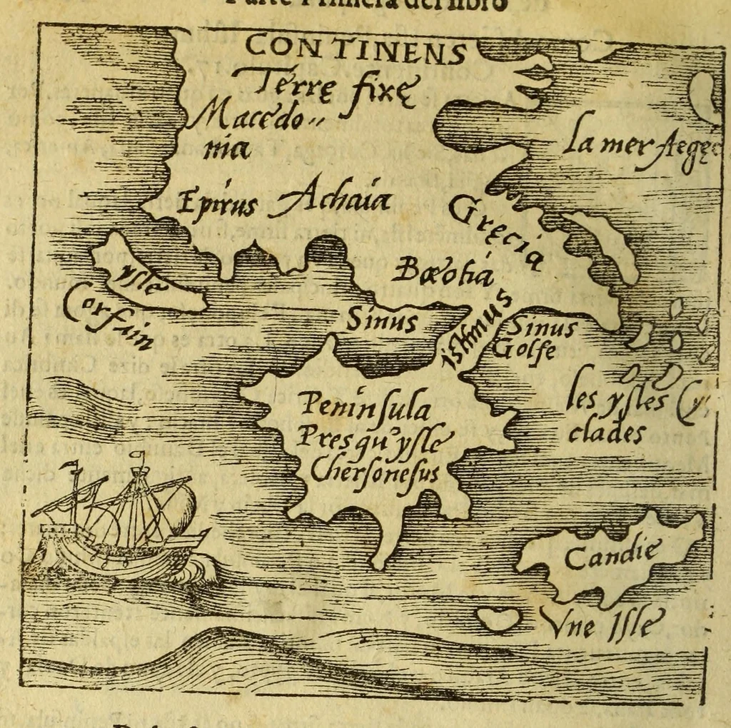 An illustration from La cosmographia de Pedro Apiano,, 1575, leaf 66