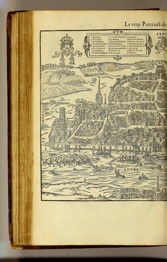 An illustration from La cosmographie vniuerselle de tout le monde. : En laquelle, suiuant les auteurs plus dignes de foy, sont au vray descriptes toutes les parties habitables, & non habitables de la terre, & de la mer, leurs assiettes & choses qu'elles produisent ... auec plusieurs autres choses, le sommaire desquelles se void en la page suiuante., 1575, leaf 322