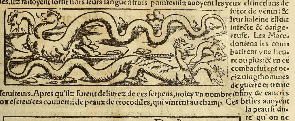 An illustration from La cosmographie vniuerselle, contenant la situation de toutes les parties du monde, auec leurs proprietez & appartenances. : La description des pays & regions diceluy ..., 1568, leaf 1373