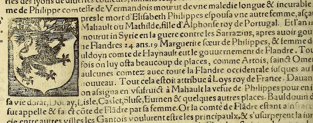 An illustration from La cosmographie vniuerselle, contenant la situation de toutes les parties du monde, auec leurs proprietez & appartenances. : La description des pays & regions diceluy ..., 1568, leaf 246