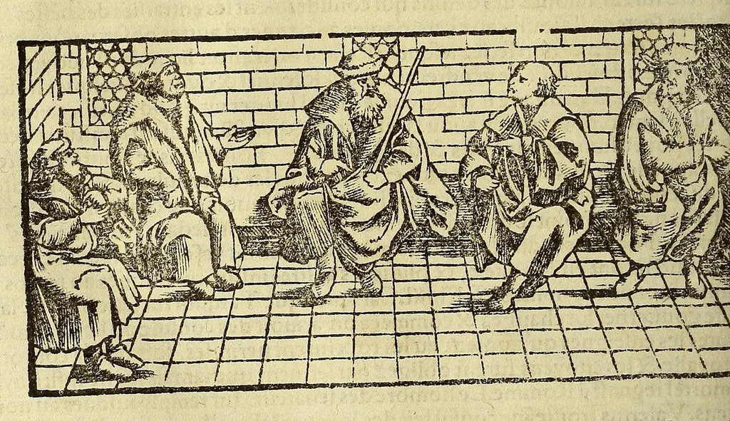 An illustration from La cosmographie vniuerselle, contenant la situation de toutes les parties du monde, auec leurs proprietez & appartenances. : La description des pays & regions diceluy ..., 1568, leaf 348
