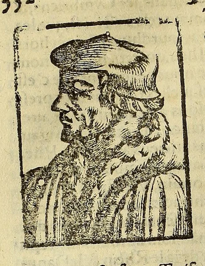 An illustration from La cosmographie vniuerselle, contenant la situation de toutes les parties du monde, auec leurs proprietez & appartenances. : La description des pays & regions diceluy ..., 1568, leaf 428