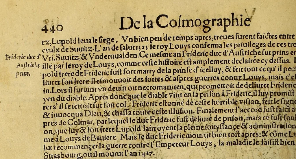 An illustration from La cosmographie vniuerselle, contenant la situation de toutes les parties du monde, auec leurs proprietez & appartenances. : La description des pays & regions diceluy ..., 1568, leaf 536