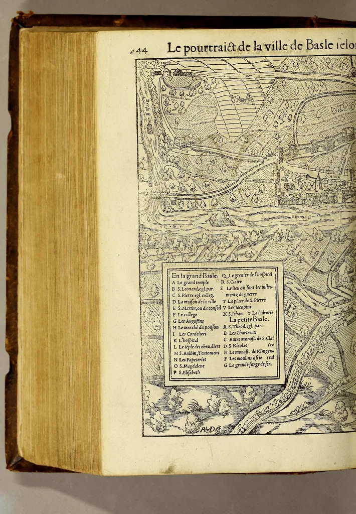 An illustration from La cosmographie vniuerselle, contenant la situation de toutes les parties du monde, auec leurs proprietez & appartenances. : La description des pays & regions diceluy ..., 1568, leaf 580