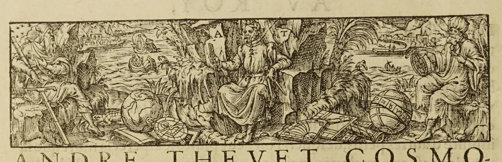 An illustration from La cosmographie vniuerselle, 1575, leaf 12