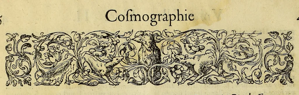 An illustration from La cosmographie vniuerselle de tout le monde. : En laquelle, suiuant les auteurs plus dignes de foy, sont au vray descriptes toutes les parties habitables, & non habitables de la terre, & de la mer, leurs assiettes & choses qu'elles produisent ... auec plusieurs autres choses, le sommaire desquelles se void en la page suiuante., 1575, leaf 24