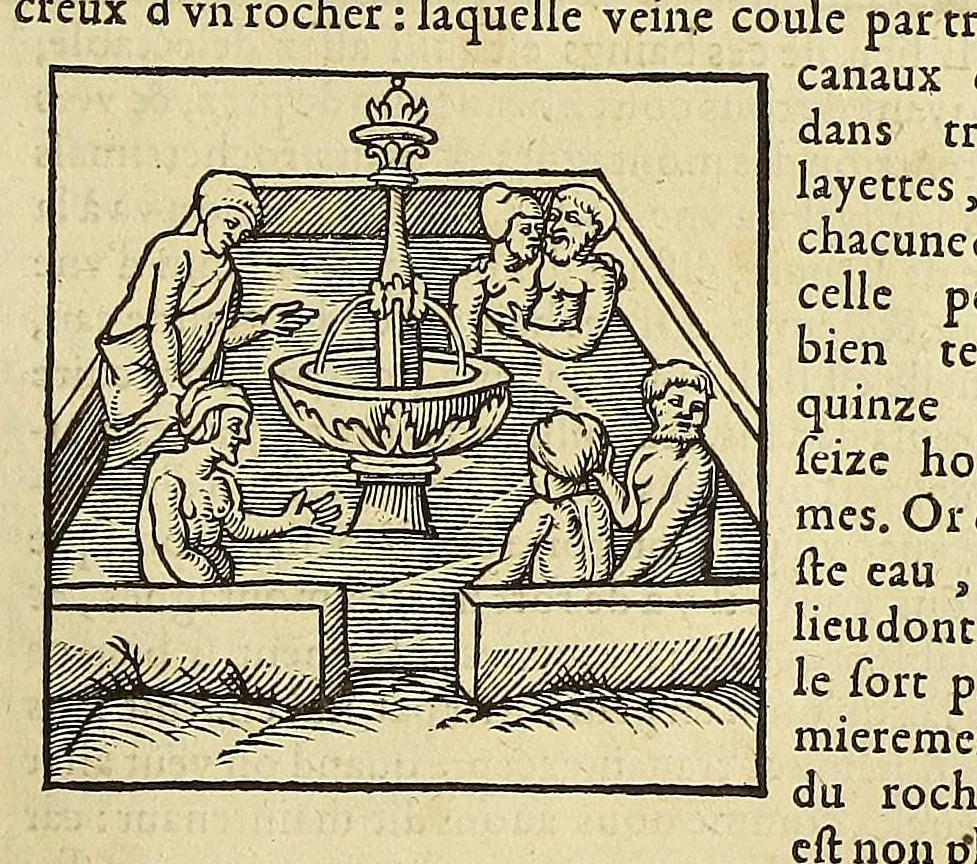 An illustration from La cosmographie vniuerselle de tout le monde. : En laquelle, suiuant les auteurs plus dignes de foy, sont au vray descriptes toutes les parties habitables, & non habitables de la terre, & de la mer, leurs assiettes & choses qu'elles produisent ... auec plusieurs autres choses, le sommaire desquelles se void en la page suiuante., 1575, leaf 327
