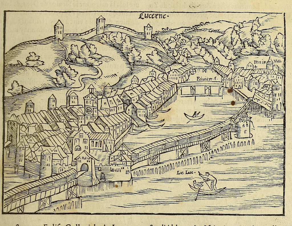 An illustration from La cosmographie vniuerselle de tout le monde. : En laquelle, suiuant les auteurs plus dignes de foy, sont au vray descriptes toutes les parties habitables, & non habitables de la terre, & de la mer, leurs assiettes & choses qu'elles produisent ... auec plusieurs autres choses, le sommaire desquelles se void en la page suiuante., 1575, leaf 343