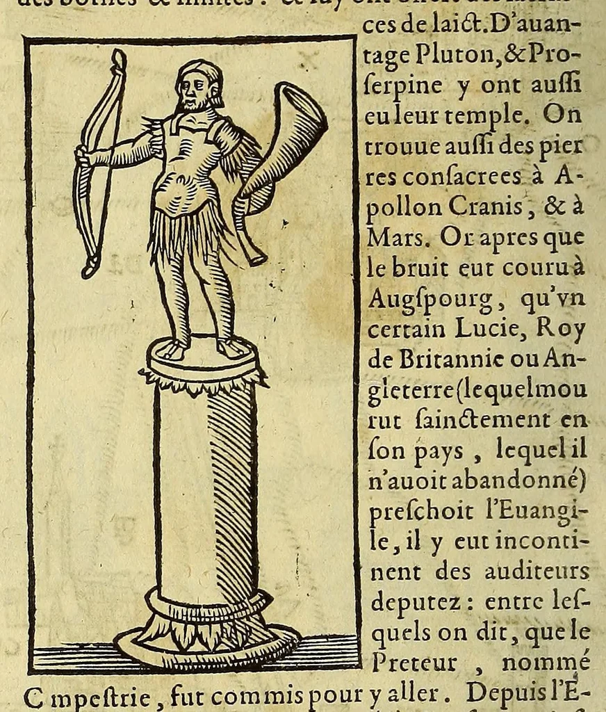 An illustration from La cosmographie vniuerselle de tout le monde. : En laquelle, suiuant les auteurs plus dignes de foy, sont au vray descriptes toutes les parties habitables, & non habitables de la terre, & de la mer, leurs assiettes & choses qu'elles produisent ... auec plusieurs autres choses, le sommaire desquelles se void en la page suiuante., 1575, leaf 550