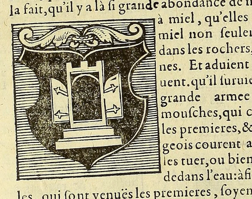 An illustration from La cosmographie vniuerselle de tout le monde. : En laquelle, suiuant les auteurs plus dignes de foy, sont au vray descriptes toutes les parties habitables, & non habitables de la terre, & de la mer, leurs assiettes & choses qu'elles produisent ... auec plusieurs autres choses, le sommaire desquelles se void en la page suiuante., 1575, leaf 800