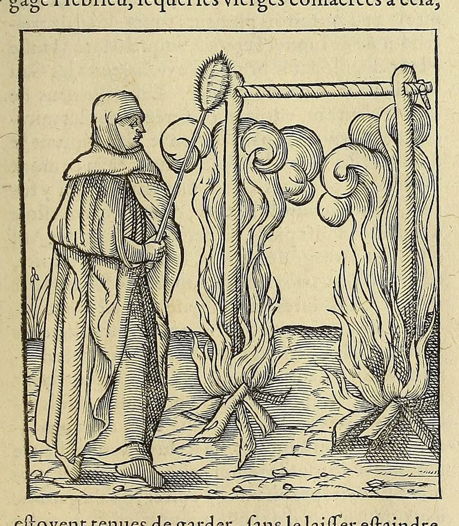 An illustration from La cosmographie vniuerselle de tout le monde. : En laquelle, suiuant les auteurs plus dignes de foy, sont au vray descriptes toutes les parties habitables, & non habitables de la terre, & de la mer, leurs assiettes & choses qu'elles produisent ... auec plusieurs autres choses, le sommaire desquelles se void en la page suiuante., 1575, leaf 81