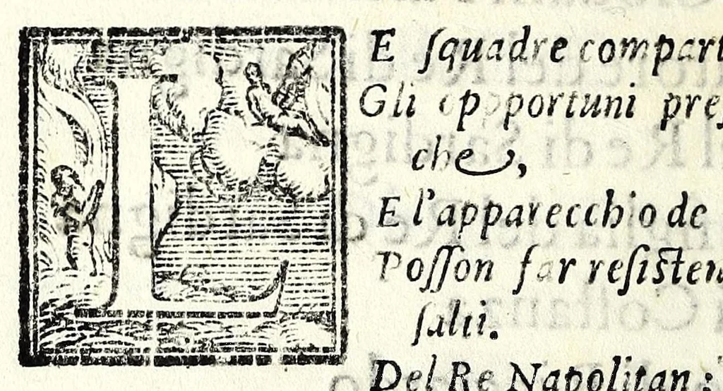 An illustration from La costanza : tragedia, 1585, leaf 12