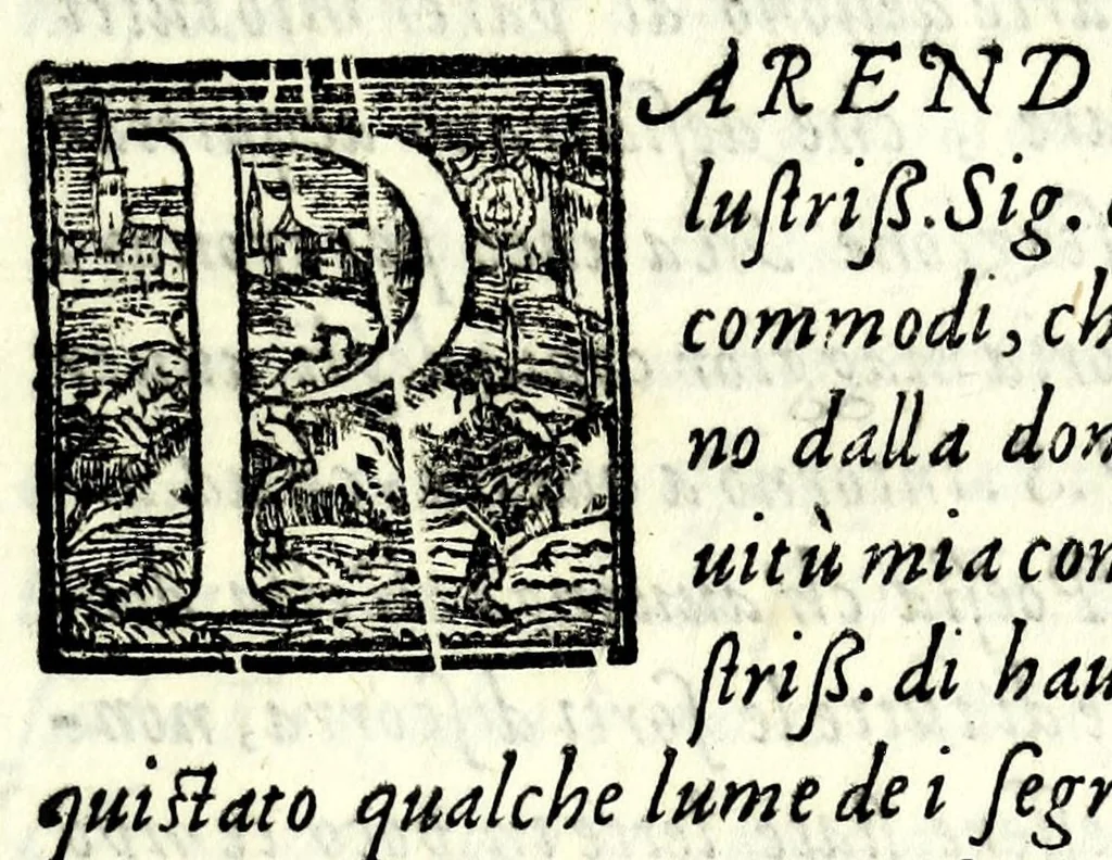 An illustration from La costanza : tragedia, 1585, leaf 7
