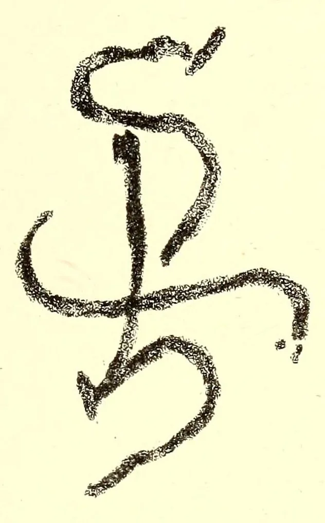 An illustration from La céramique italienne; marques et monogrammes, 1884, leaf 141