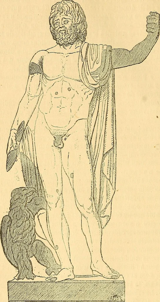 An illustration from La critique des sculptures antiques au Musée du Louvre : a propos des catalogues en préparation, 1876, leaf 24